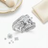 PREMIUM 925 SILVER ENGAGEMENT RING - 14 SIZE