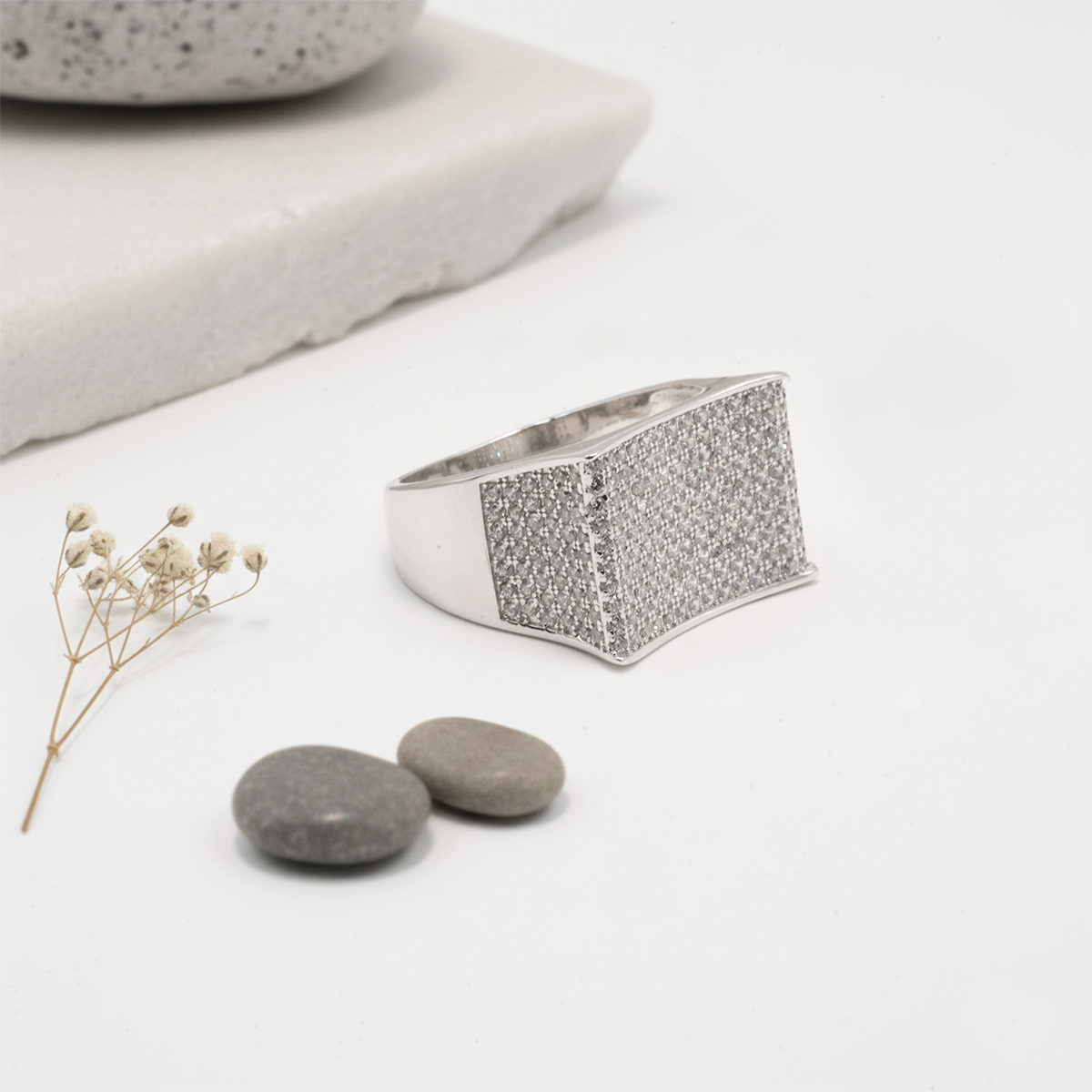 EXCLUSIVE 925 SILVER MEN'S RING - SIZE 23