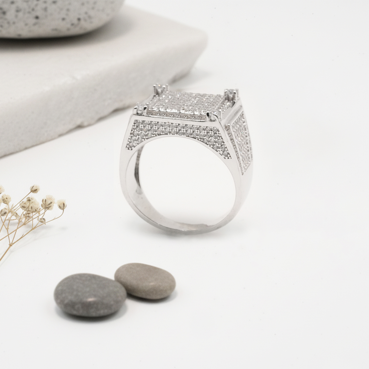 EXCLUSIVE 925 SILVER MEN'S RING - SIZE 19 - Image 3