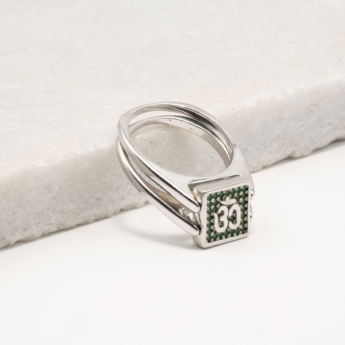 PREMIUM 925 SILVER UNIQUE MEN'S RING - SIZE 21 - Image 3