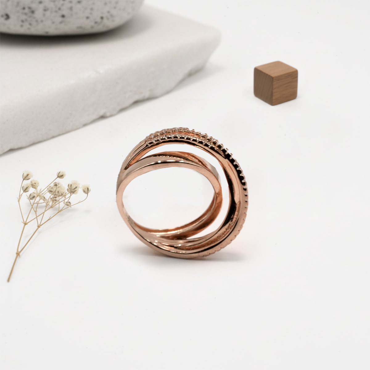 PREMIUM 925 SILVER EXCLUSIVE ROSE GOLD POLISH - SIZE 9 - Image 3