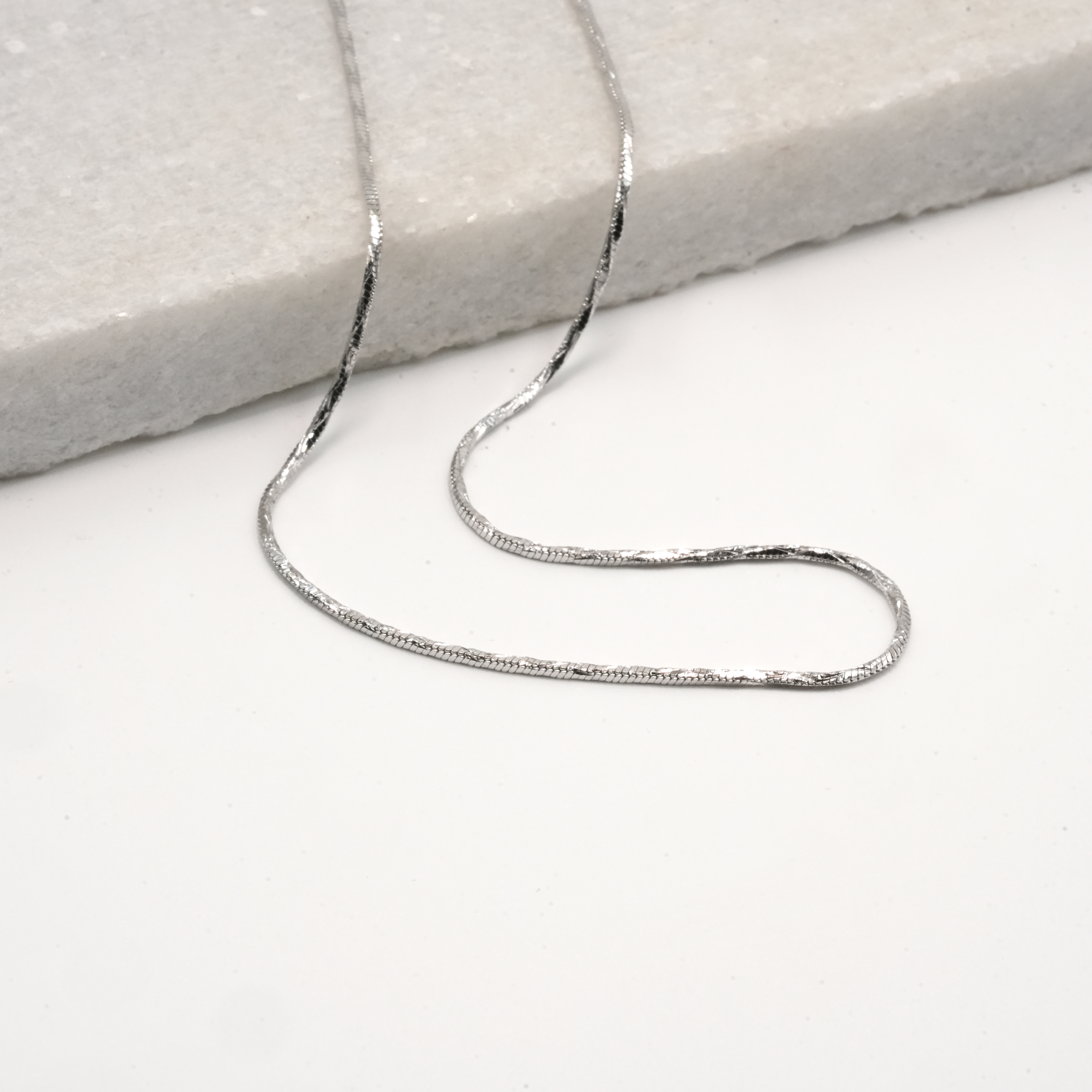 PREMIUM 925 SILVER SMOOTH CHAIN - SIZE 16 INCH