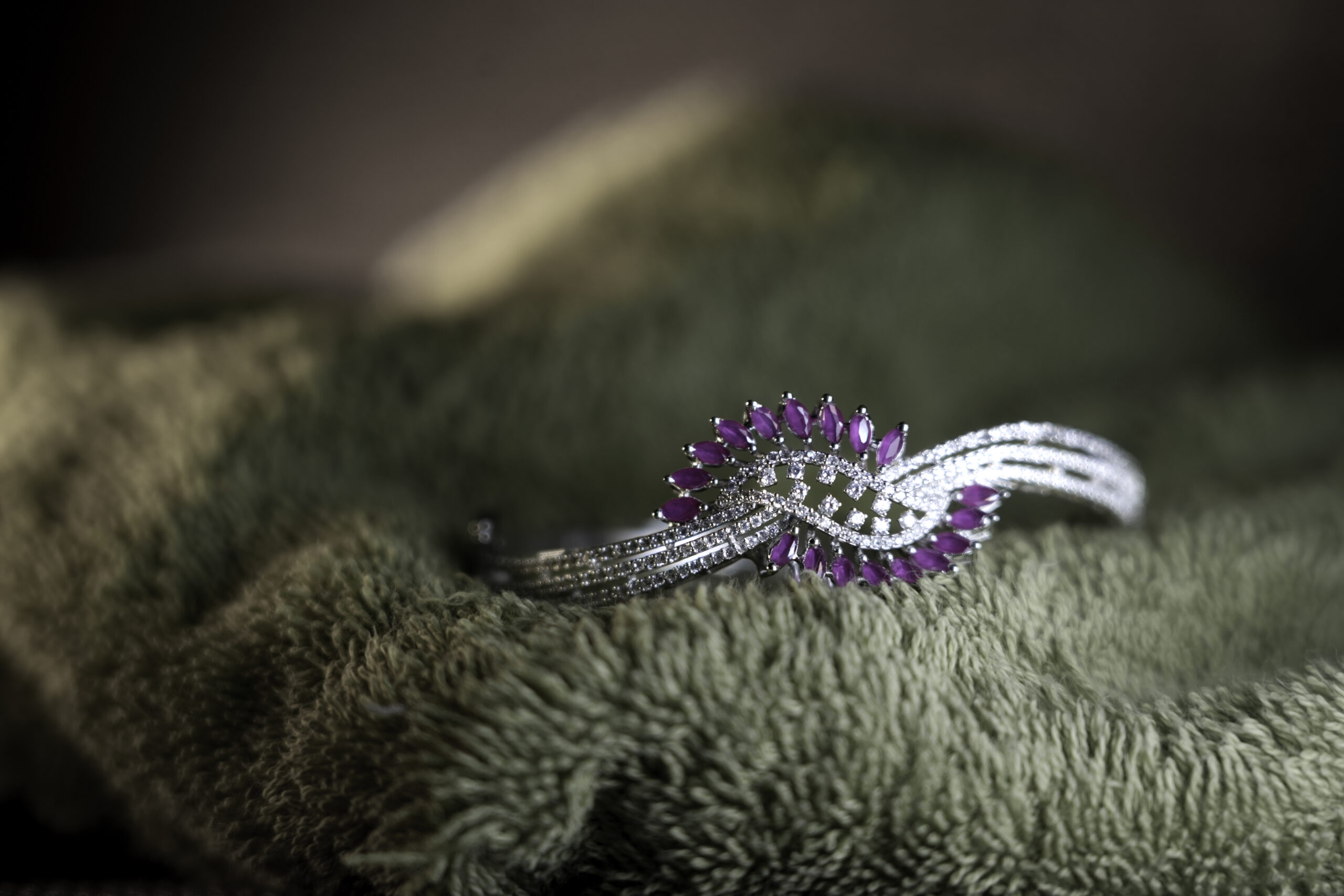 PREMIUM EXCLUSIVE 925 SILVER BRACELETE SOFT PINK STONE - Image 2