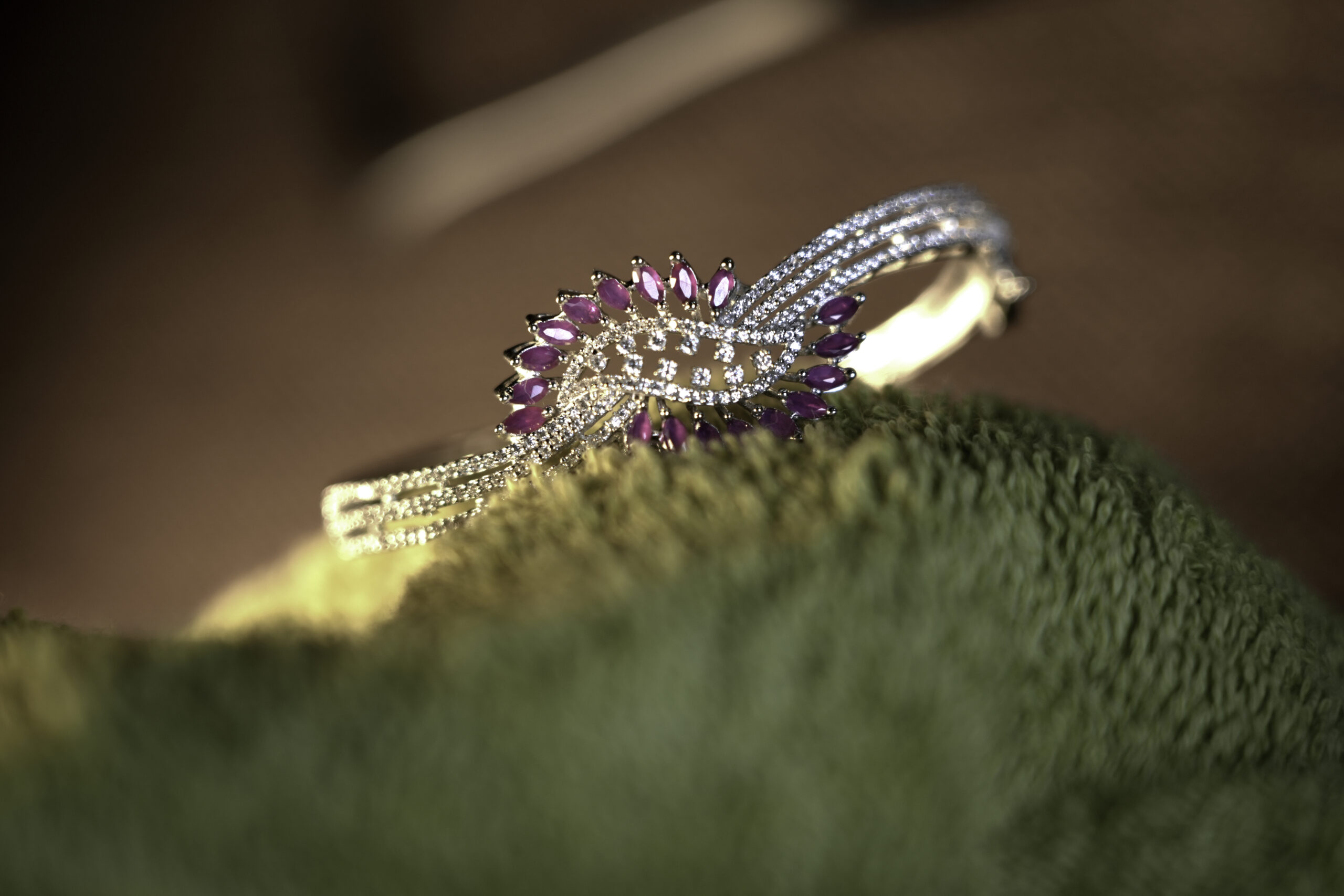 PREMIUM EXCLUSIVE 925 SILVER BRACELETE SOFT PINK STONE - Image 4