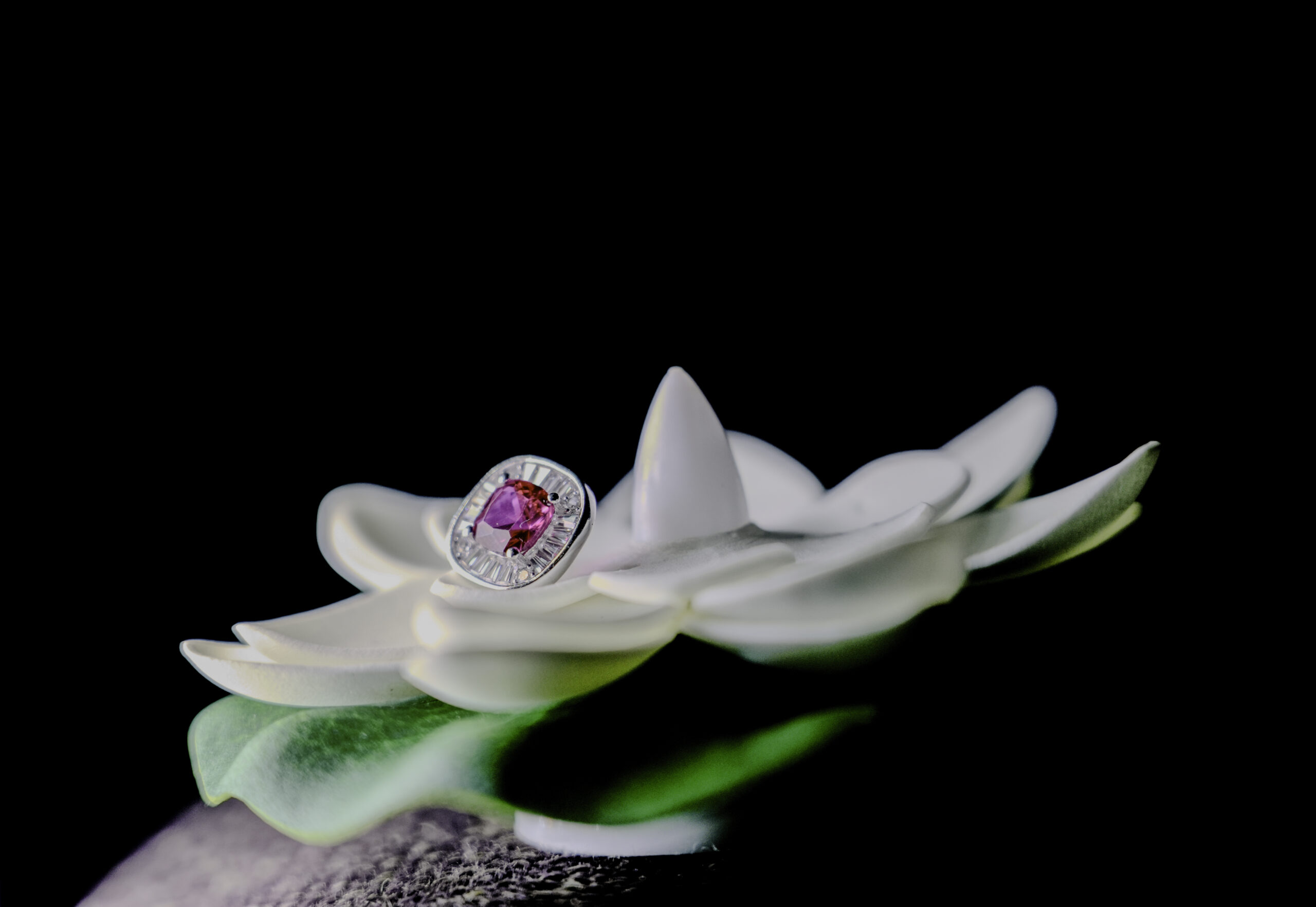 PREMIUM 925 SILVER CUSHION CUT RUBY DIAMOND STUDS - Image 2