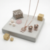 PREMIUM 925 SILVER EXCLUSIVE ROSE GOLD POLISH PANDA PENDANT SET