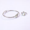 PREMIUM 925 SILVER EXCLUSIVE BRACELETE & RING WITH MOP