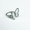 PREMIUM 925 SILVER BUTTERFLY MOP RING - SIZE - 13