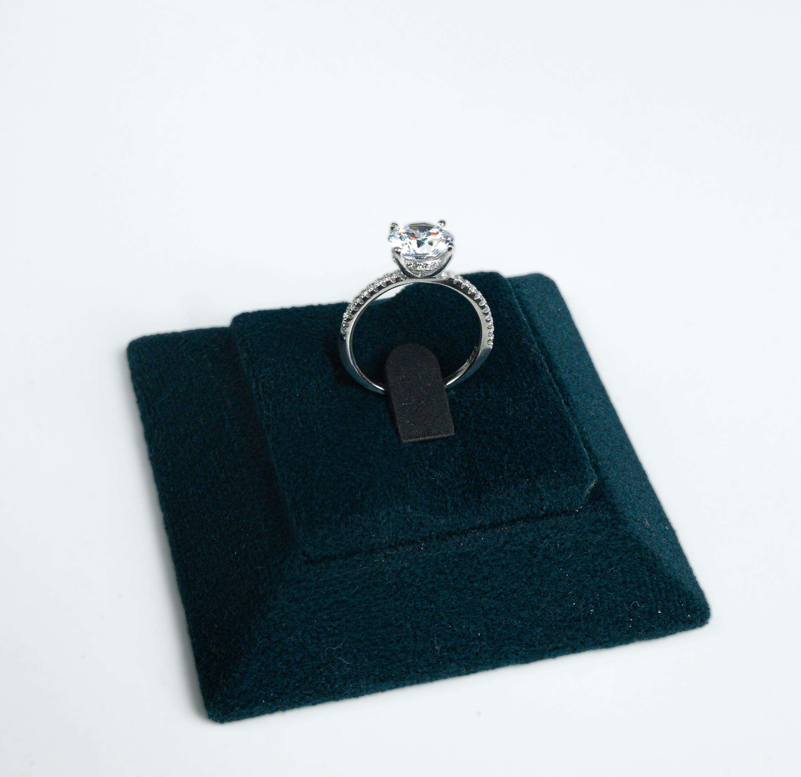 PREMIUM 925 SILVER SOLITARE RING - SIZE - 17 - Image 4