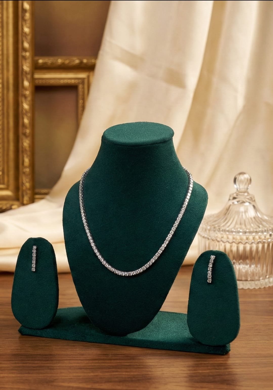 PREMIUM 925 SILVER TENNIS NECKLESS WITH TOPS - Image 3