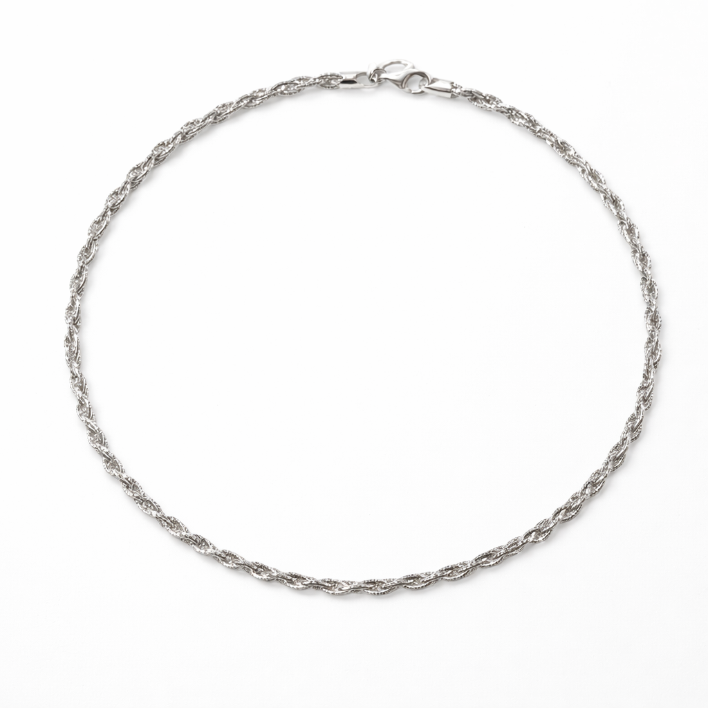 EXCLUSIVE ITALIAN TWISTED RODIUM CHAIN - Image 2