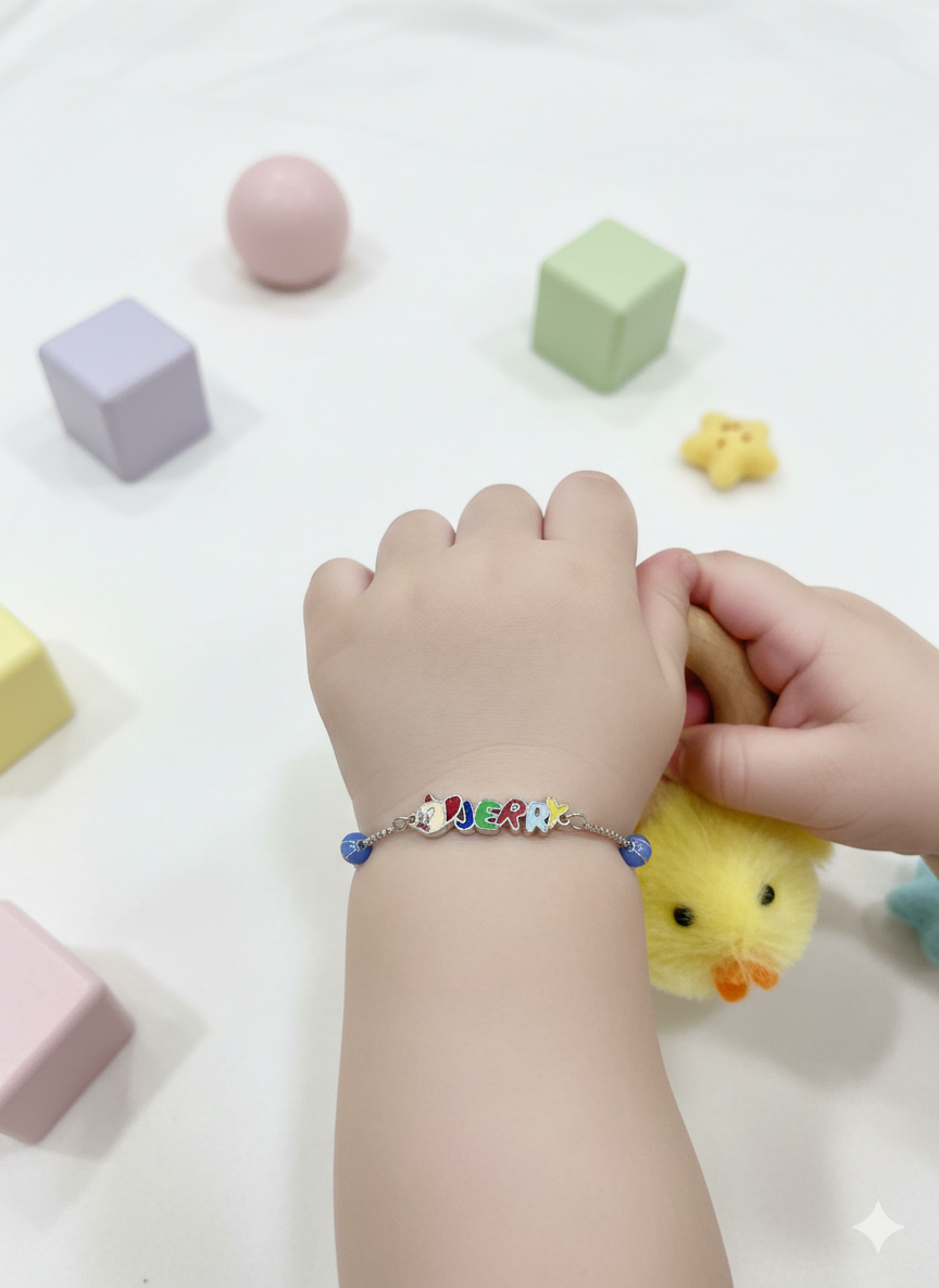 PREMIUM 925 SILVER JERRY CUTE BABY BRACELETE