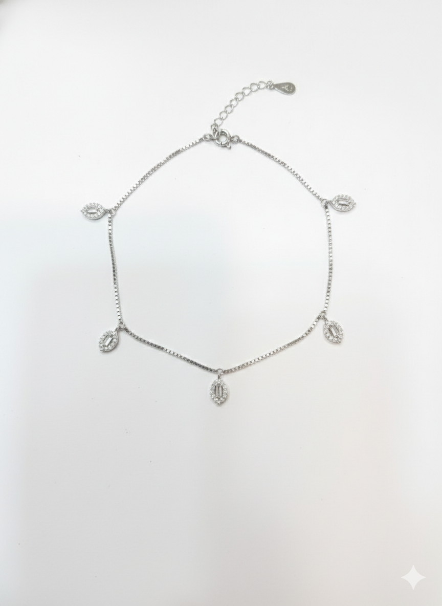 PREMIUM 925 SILVER HANGING ANKLET