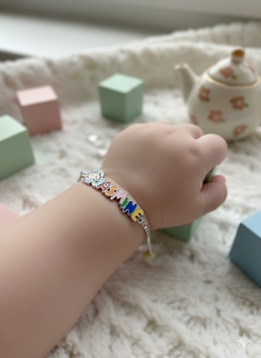 PREMIUM 925 SILVER JASMINE CUTE BABY BRACELETE