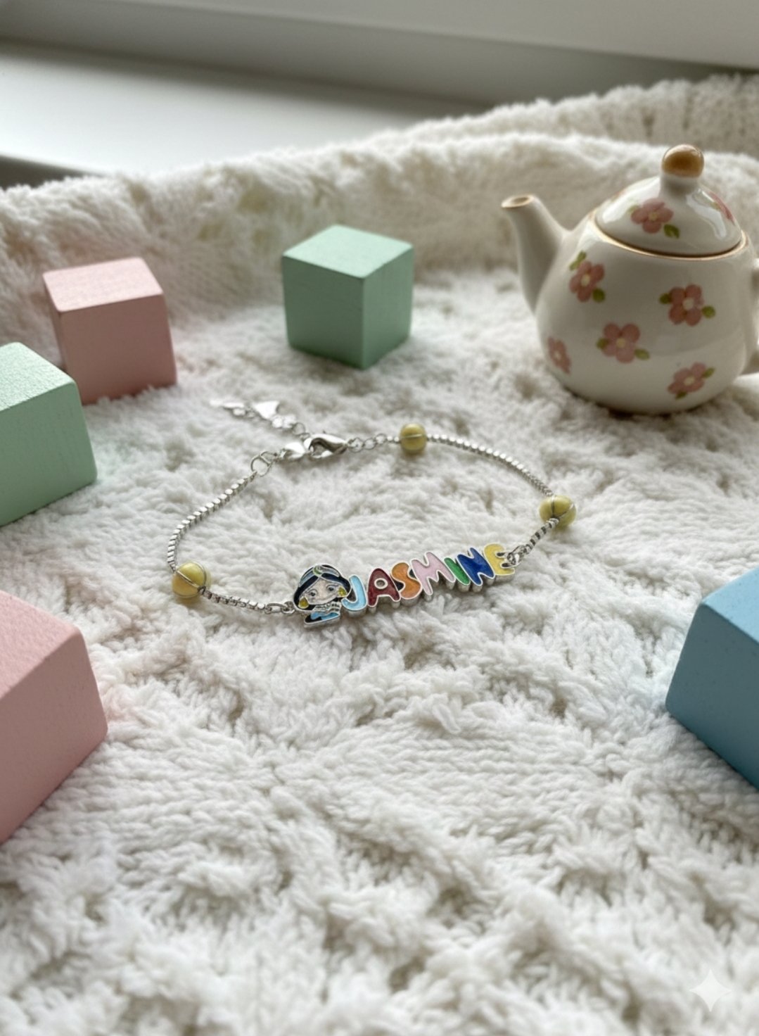 PREMIUM 925 SILVER JASMINE CUTE BABY BRACELETE - Image 2