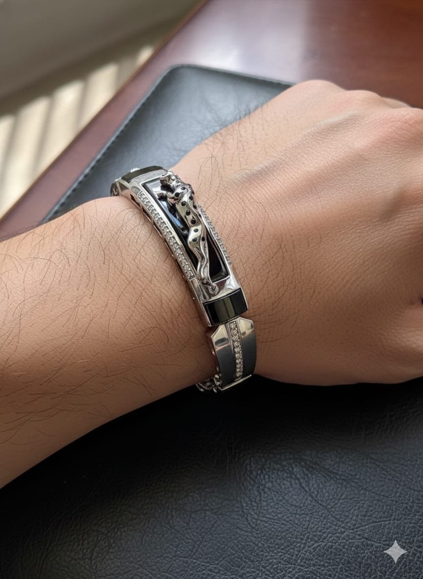EXCLUSIVE BLACK CERAMIC MEN'S BRACELETE - Image 2