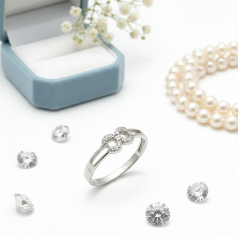 PREMIUM 925 SILVER INFINITY WOMEN'S RING - SIZE 11