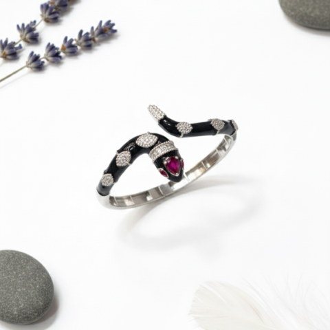 EXCLUSIVE DARK DESIRE 925 SILVER CLASSY WOMEN'S BRACELETE