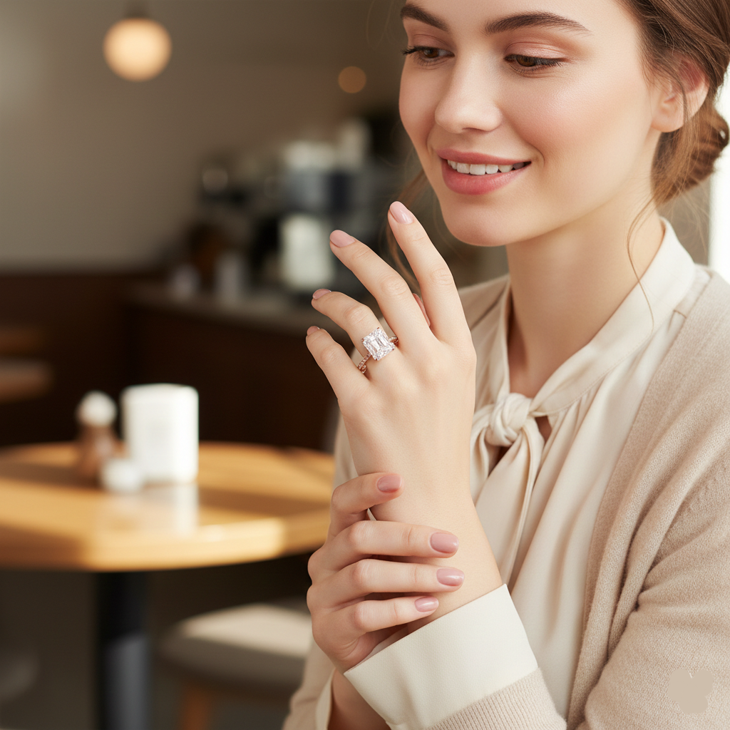 PREMIUM 925 SILVER SOLITARE ROSE GOLD POLISH - Image 6