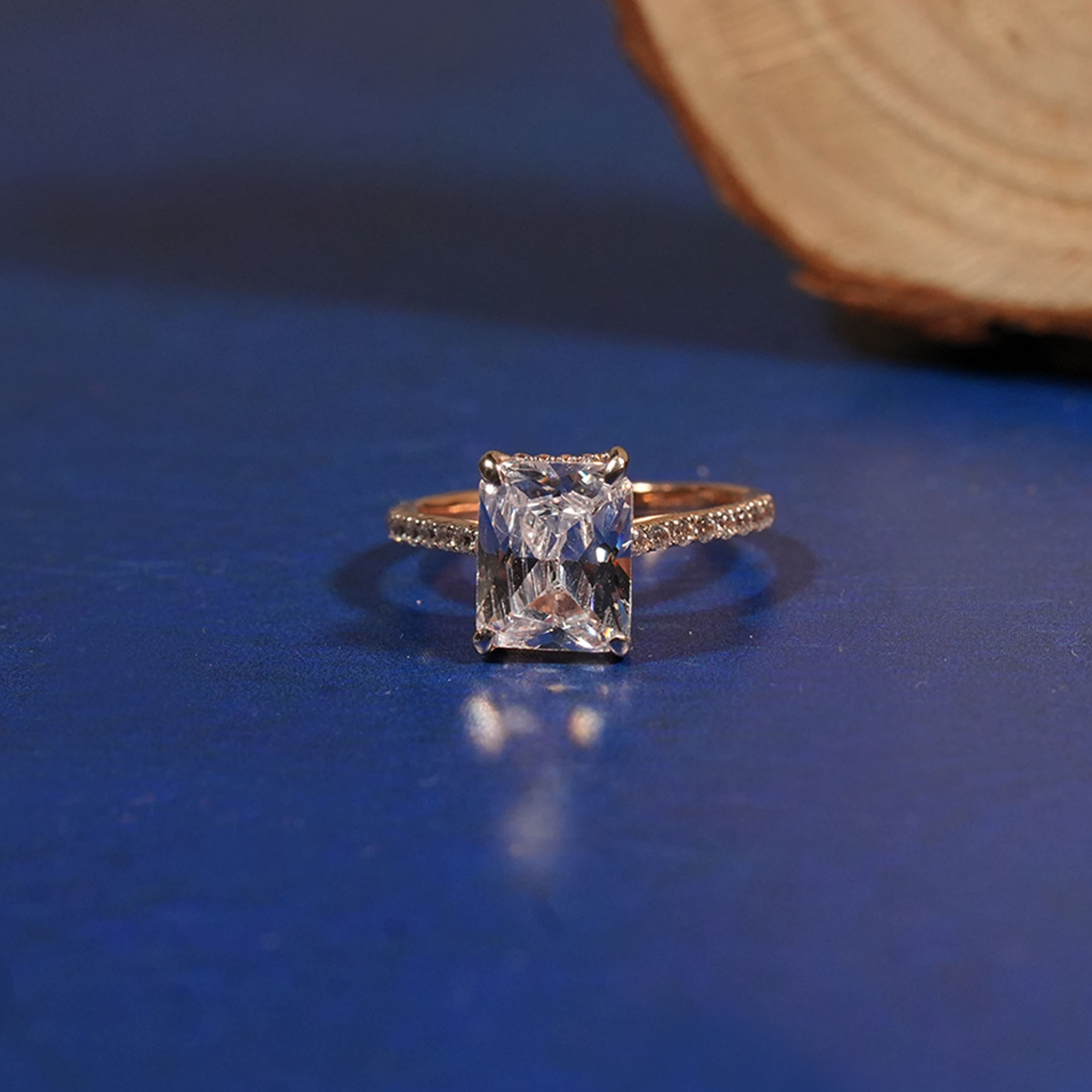 PREMIUM 925 SILVER SOLITARE ROSE GOLD POLISH - Image 3