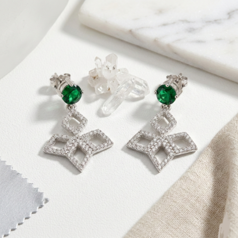 PREMIUM 925 SILVER THE EMERALD EMPRESS TOPS