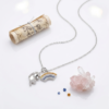 PREMIUM 925 SILVER RADIANT RAINBOW & UNICORN WOMEN'S NECKLESS