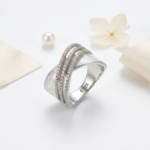 EXCLUSIVE 925 SILVER AARYA ELEGANCE WOMEN'S RING SIZE - 12