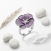 EXCLUSIVE 925 SILVER ORCHID PETAL WOMEN'S RING FREE SIZE