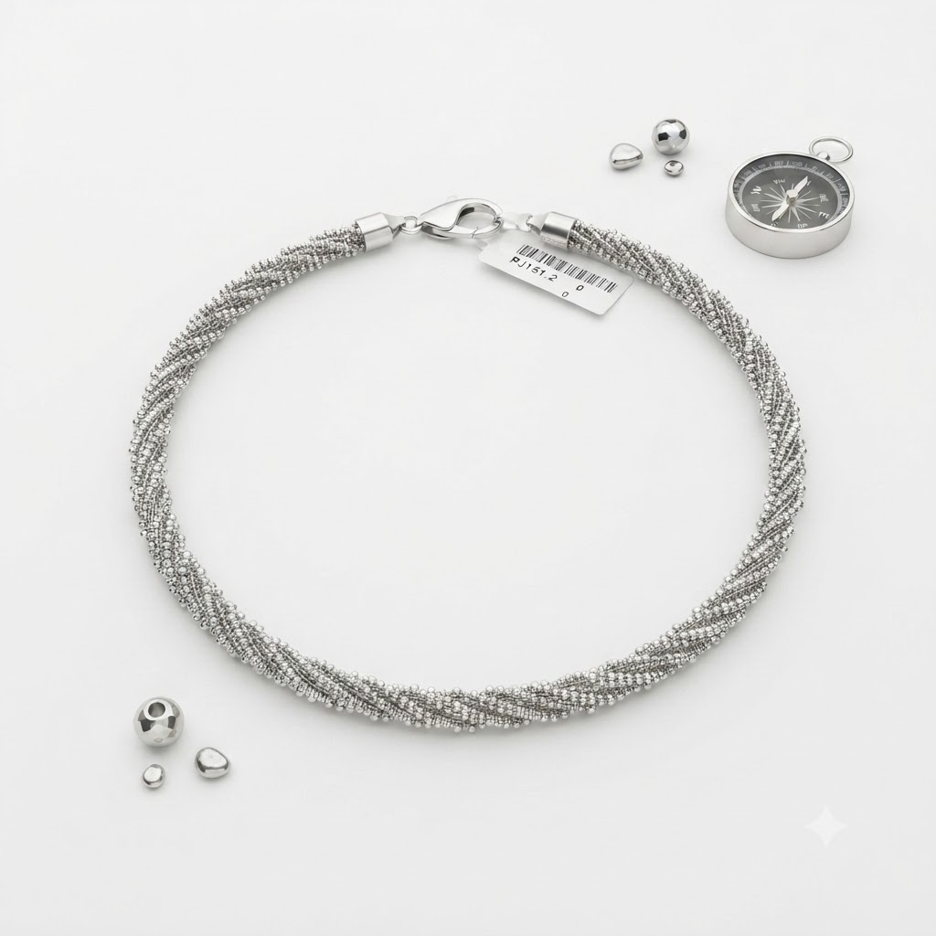 EXCLUSIVE 925 SILVER ORBIT WOMENS ANKLET - Image 3