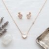 THE MINIMALIST ROSE GOLD PLATED HEART NECKLESS