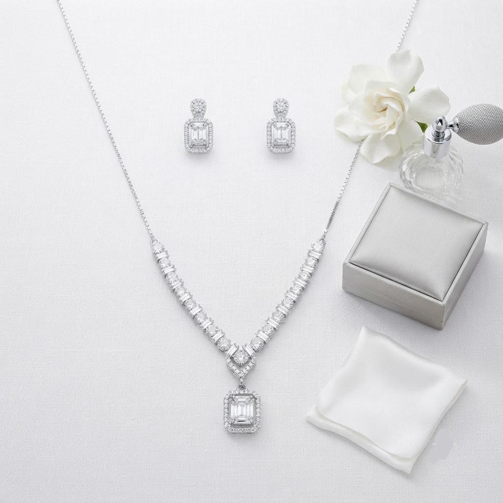 ELYSIAN REGAL DIAMOND SUIT SILVER NECKLESS - Image 2